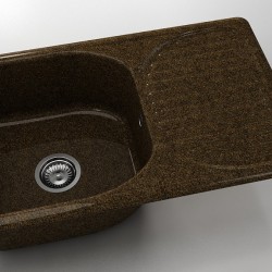  Mивка Classic 215, Granicite, 349 Sandstone, с включен сифон  - Bucătărie