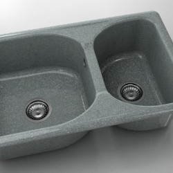  Mивка Classic 216, Granicite, 251 City Grey, с включен сифон  - Bucătărie