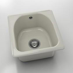 Мивка Classic 217, Polymer marble, 11 Сив гранит, с включен сифон - Chiuvete