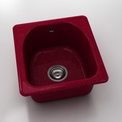 Мивка Classic 217, Polymer marble, 20 Сребрист виолет, с включен сифон - Chiuvete