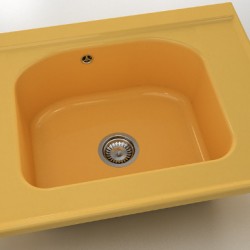  Mивка Classic 218, Polymer marble, 06 Андалусия, с включен сифон  - Bucătărie