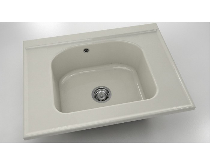 Mивка Classic 218, Polymer marble, 11 Сив гранит, с включен сифон