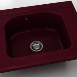  Mивка Classic 218, Polymer marble, 15 Кадифе, с включен сифон  - Bucătărie