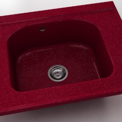  Mивка Classic 218, Polymer marble, 20 Сребрист виолет, с включен сифон  - Bucătărie