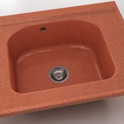  Mивка Classic 218, Granicite, 239 Dark selmon, с включен сифон  - Bucătărie