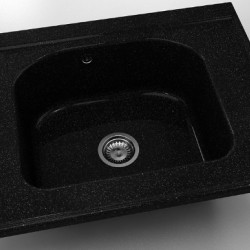  Mивка Classic 218, Granicite, 422 Galaxy Black, с включен сифон  - Bucătărie