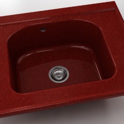  Mивка Classic 218, Granicite, 530 Firebrick, с включен сифон  - Bucătărie