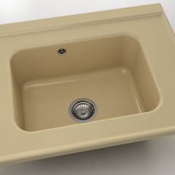  Mивка Classic 219, Polymer marble, 05 Капучино гранит, с включен сифон  - Bucătărie