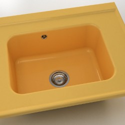  Mивка Classic 219, Polymer marble, 06 Андалусия, с включен сифон  - Bucătărie