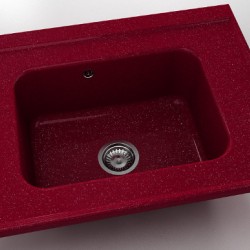  Mивка Classic 219, Polymer marble, 20 Сребрист виолет, с включен сифон  - Bucătărie