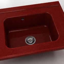  Mивка Classic 219, Granicite, 530 Firebrick, с включен сифон  - Bucătărie