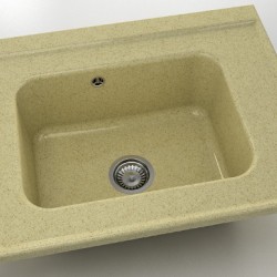  Mивка Classic 219, Granicite, 879 Cocoa cream, с включен сифон  - Bucătărie