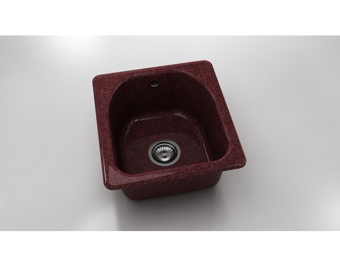 Мивка Classic 217, Granicite, 100 Bordo, с включен сифон