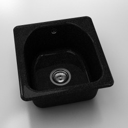 Мивка Classic 217, Granicite, 422 Galaxy Black, с включен сифон  - Chiuvete