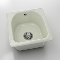Мивка Classic 217, Polymer marble, 02 Полярен гранит, с включен сифон - Chiuvete