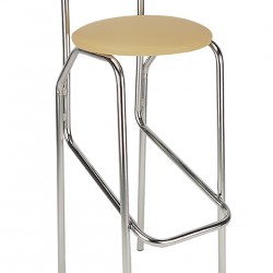 Бар стол Jola Chrome, бежов - Scaune de bar