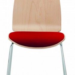 Офис стол Cafe II 4L chrome Seat plus, червен - Scaune de dining