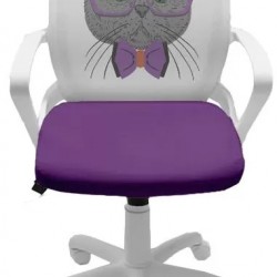 Детски стол Fly White Purple Cat - Scaune de birou
