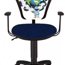 Детски стол Ministyle Black Astro Around the Eart - Scaune de birou