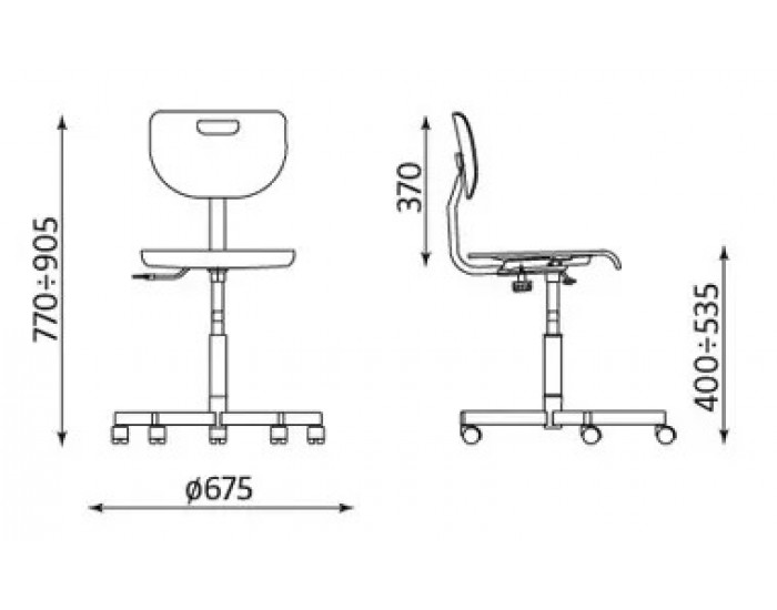 Офис стол Werek Seat Plus (еко кожа)