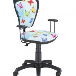 Детски стол Мебели Богдан модел Mini Butterfly 2, с подлакътници - Scaune pentru copii