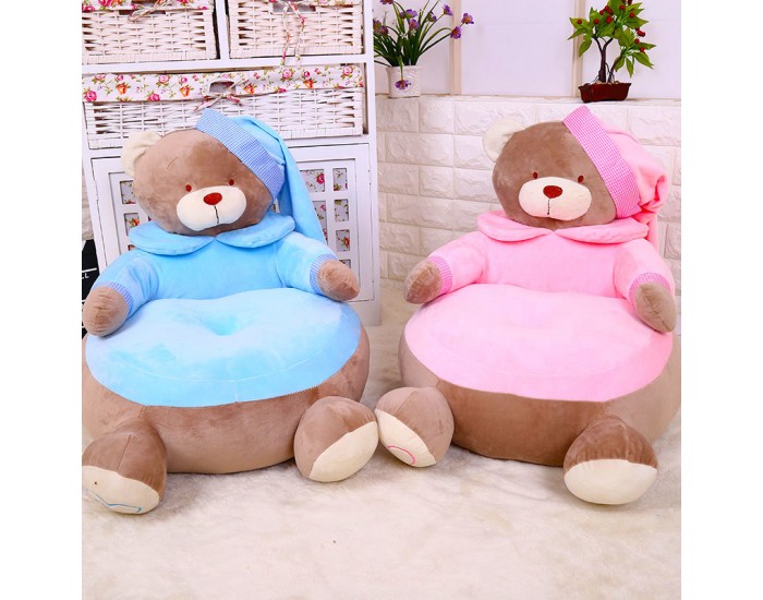 Детски плюшен фотьойл Smart Blue Bear