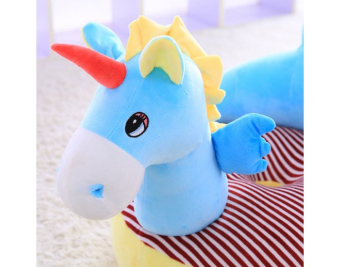 Детски плюшен фотьойл Smart Blue Unicorn