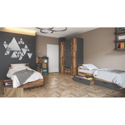 Спален комплект Mod 5040, Олд стайл/Графит - Seturi mobilier pentru copii