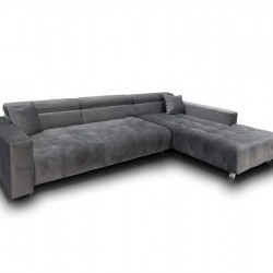 Ъглов диван Мебели Богдан Mod Maurice, 288/195/70, сив - Bogdan Furniture I
