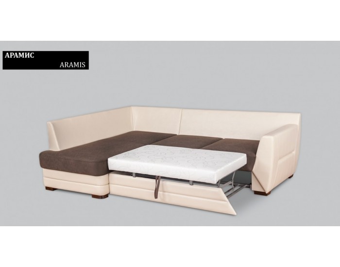 Ъглов диван Aramis BM, с ракла, разтегателен