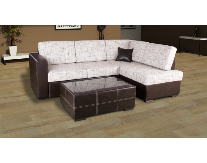 Ъглов диван Elegance BM, с ракла, разтегателен