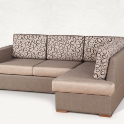 Ъглов диван Elegance BM, с ракла, разтегателен - Canapele de colț
