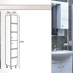  Колона за баня модел Etna, PVC  - Baie