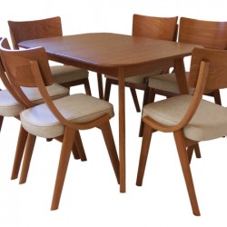 Комплект маса City + 6 стола City - Bogdan Furniture Direct