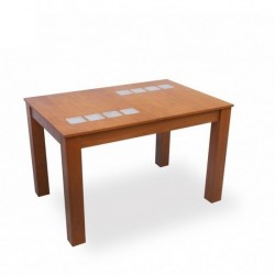 Трапезна маса Мебели Богдан модел Harmony-W BM, маса за кухня, МДФ, Буков Масив - Bogdan Furniture Direct