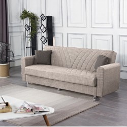 Диван 3-ка, модел Ernest-Е20, бежов/кафяв - Bogdan Furniture Europe