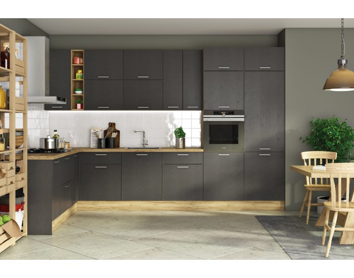 Ъглов долен кухненски шкаф Sky loft Н-80/87-Е20