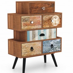 Шкаф Mezo KM-2-E20, многоцветен - Corpuri, vitrine, biblioteci modulare