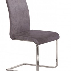 Трапезен стол Мебели Богдан модел BM 281 сив, размер: 44/56/98 см - Scaune de dining
