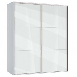 Гардероб с плъзгащи врати Мебели Богдан, модел BM-Ava 4, бял гланц - Bogdan Furniture G