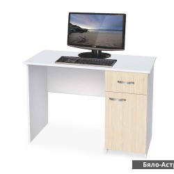 Бюро Мебели Богдан Модел BM-Ava 3, Бяло с Астра - Bogdan Furniture G