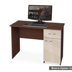 Бюро Мебели Богдан Модел BM-Ava, ПДЧ с постформинг, Венге с крем гланц - Bogdan Furniture G