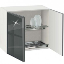 Отцедник за шкаф Гланц МДФ 80, горен с рафт - Bogdan Furniture G