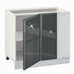 Кухненски шкаф Гланц МДФ 1001, долен за ъгъл с рафт - Bogdan Furniture G