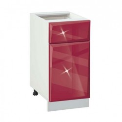 Кухненски шкаф Гланц МДФ 411, с рафт и чекмедже - Bogdan Furniture G