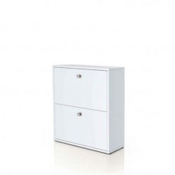 Шкаф за обувки Мебели Богдан 210-BM, бяло - Bogdan Furniture G