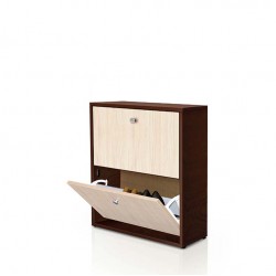 Шкаф за обувки Мебели Богдан 210-BM, венге и астра - Bogdan Furniture G