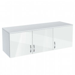 Надстройка за гардероб Мебели Богдан, модел BM-Ava 3, бял гланц - Bogdan Furniture G