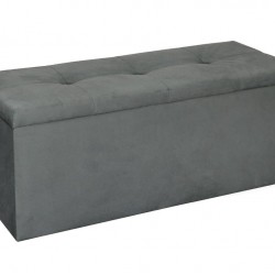 Табуретка ракла Мебели Богдан, текстил, Сива - Bogdan Furniture G