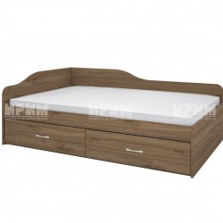 ﻿Легло Mod 2030 с чекмеджета, Орех адмирал - Bogdan Furniture I